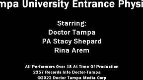 dr tampa gives rina arem her exam