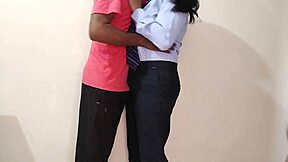 desi girl bunking school with principal sir