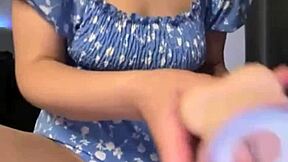 squirting a lot with huge dildo