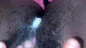 my hairy pretty pussy cumming