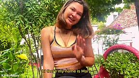 two latinas kneel dance and suck deep until intense release and wet gagging