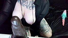 cheating pawg tattooed fetish slut wife teacher takes young 18+ bbc nut and cum in her tight holes while voyeur client watches and records taboo kink raceplay roleplay cnc crying squirt sub dom