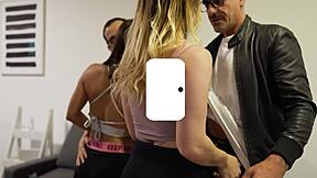 The Hottest Foursome With Gym Sluts Two Versus Two