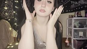 do you like when i shake and spread my goth petite 18+ fat ass and pussy for you