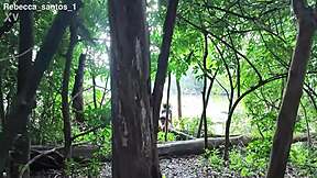 the forest ranger just couldn't resist pounding that petite indian girl's big ass