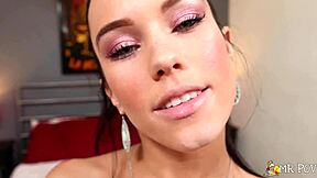 Does megan rains innocent face mask her divine blowjob skills