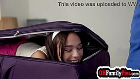 Tight luggage situation with petite 18+ small 18+ tits teen 18+ stepsister dakota tyler