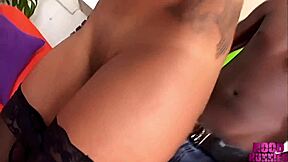 Slim black freaky hoe gets good hood bbc