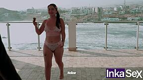 inka seduces daddy eating ice cream