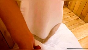 follo duro en el sauna con colombiana