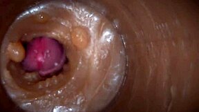 huge cock pumps cream deep inside slut