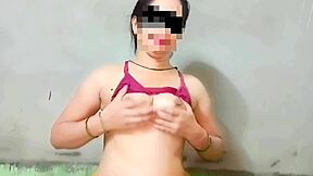 Janvibhabhi was fucked in missionary standing position by her boyfriend