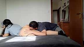 Real fucking while on the phone big ass babe