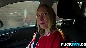 Cute little bratty princess gives sloppy blowjobs