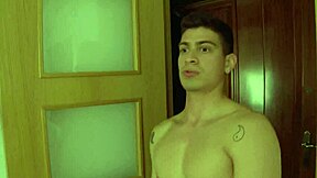 Threesome of natural young blondie and brunette sharing big cock