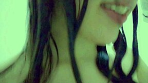 just a cute student enjoying herself at the shower wet hair wet pussy