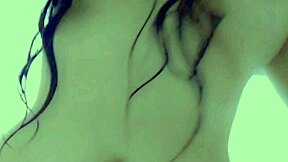 just a cute student enjoying herself at the shower wet hair wet pussy