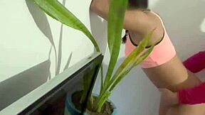 Cogiéndome a la muchachita de limpieza que contrató mi esposa