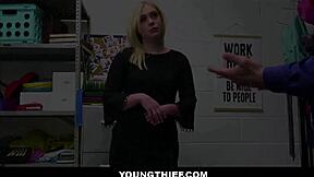 Hot blonde teen strip searched and fucked