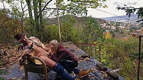 Want to watch Gina fuck outdoors?