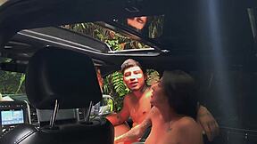 bts sara blonde having sex outdoors in her big luxurious suv
