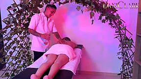 Hot massage to a delicious teen girl melannie caceres ends up in nasty hardcore sex