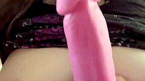 using my big boobs on my dildo