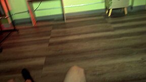 Sexy brunette stepsister ends up getting fucked by her muscular stepbrother while thinking its vr