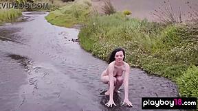 glamorous all natural naked teen 18+ hottie sklyar leigh impressing us outdoor