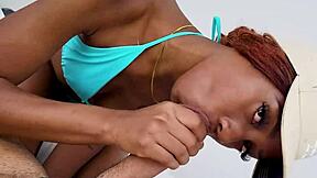 Skinny teen black latina stepdaughter gets rough pov fuck
