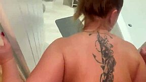 I fucked my neighbor hard and finished all over her tits