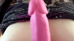 using my big boobs on my dildo