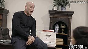 Cunning mature social worker manipulates and fucks a virgin teen 18+