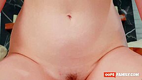 Horny stepdad bangs teen babe with big ass hard