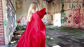 Young supergirl tricked by old man in lair