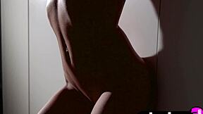 Hot romanian girl strips and shows her juicy bubble butt