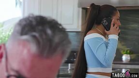 stepdaughter latina teen gets anal from stepdad