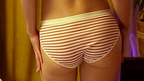 Strawberry Panties On Her Round Ass