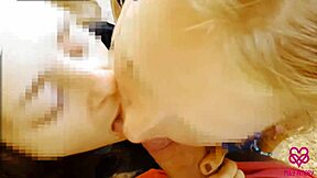 First Double Blowjob Outdoor And Then Returned Home And Cum In Their Mouth Again