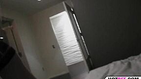 College girls explore at lesbian party