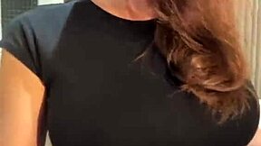 Stepmom Showed Everyone Big Tits In A Bra