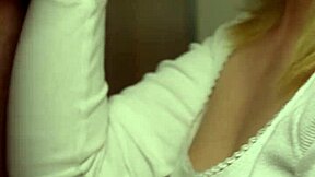 Busty step sis gives sloppy blowjob and takes cum on tits