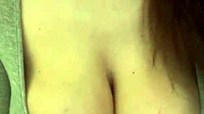 Stepmother teases with her milky tits