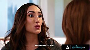 Petite redhead myra moans seduces busty neighbor milf chloe amour