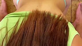 Pov desperate blowjob from cute skinny latina teen