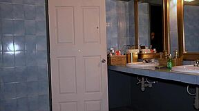 Big bootied stepmother plays a prank on her stepson in the bathroom and they end up having sex