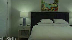 big tit blonde barges into hotel room for 69