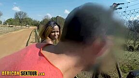 Hot vacation and hardcore anal sex with african teen