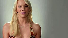 kenna james is interviewed about her masturbation habits before she give us a demonstration of how she pleases herself until she orgasms
