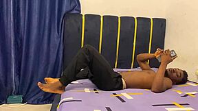 black cock gives tight pussy creampie
